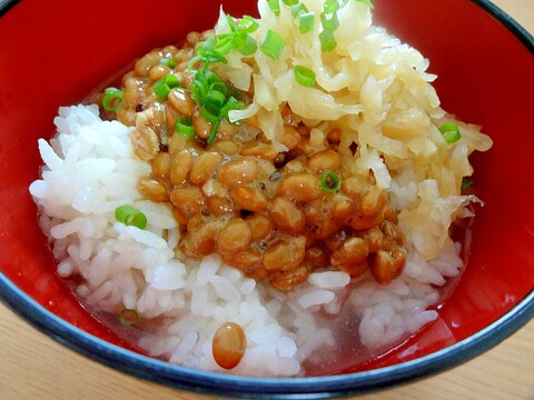 苦手克服 納豆茶漬け